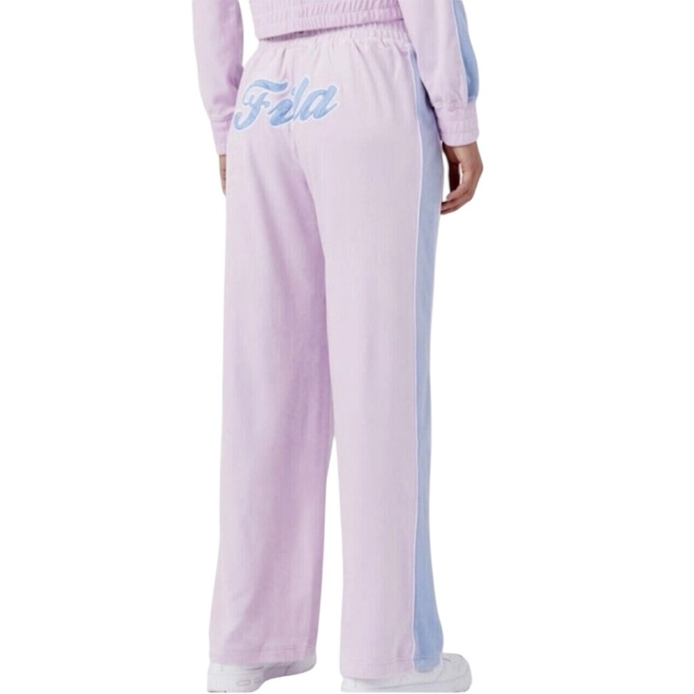 FILA Valery Track Jacket and Sweatpants Velour 2PC Streetwear Set Size 2X New